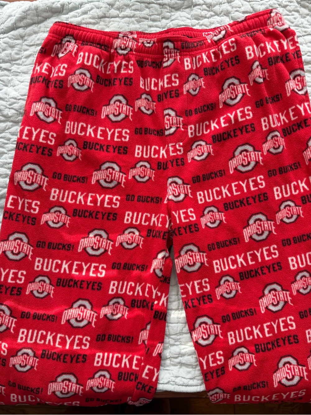 Ohio State Buckeyes Varsity Sleepwear Fleece Pajama Pants Size M